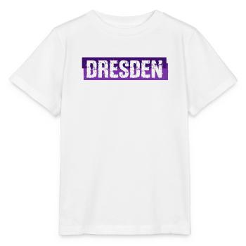Dresden Banner - Sachsen - Deutschland - Stanley/Stella Kinder T-Shirt MINI CREATOR  - Weiß - Vorne - Maike (125cm)