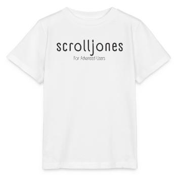Scrolljones – For Advanced Users - Statement - Stanley/Stella Kinder T-Shirt MINI CREATOR  - Weiß - Vorne - Maike (125cm)