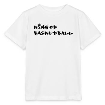 Basketball - Basket Ball - Game - Sport - Player - Stanley/Stella Kinder T-Shirt MINI CREATOR  - Weiß - Vorne - Maike (125cm)