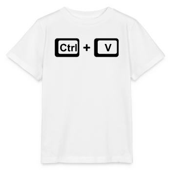 CTRL+V / Children's Gift for Father's Day / Mother's Day - Stanley/Stella MINI CREATOR Kids’ T-Shirt - white - Front - Maike (125cm)