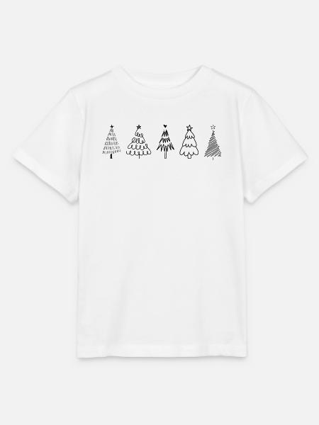 Weihnachtsbäume - Stanley/Stella Kinder T-Shirt MINI CREATOR - Weiß