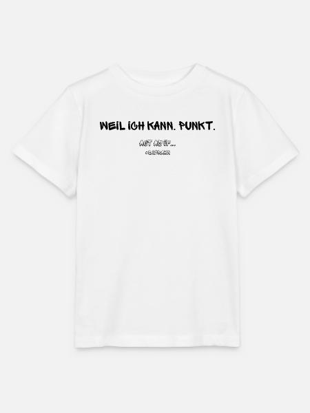 Act As If Motivationsdesign - Stanley/Stella Kinder T-Shirt MINI CREATOR  - Weiß