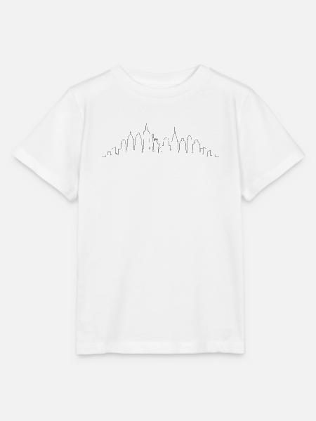 New Yorker Skyline - Stanley/Stella Kinder T-Shirt MINI CREATOR - Weiß