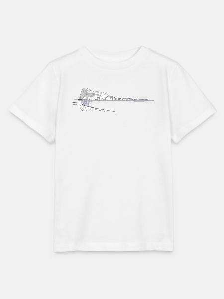 Gibraltar Felsen | Lineart Küste - Stanley/Stella Kinder T-Shirt MINI CREATOR - Weiß