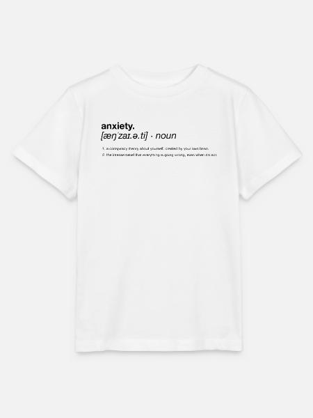 Angstdefinition – Typografiedesign - Stanley/Stella Kinder T-Shirt MINI CREATOR  - Weiß