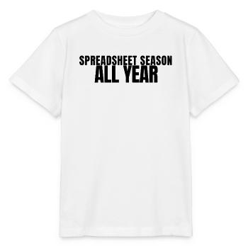 Buchhalter - Spreadsheet Season All Year - Buchhal - Stanley/Stella Kinder T-Shirt MINI CREATOR  - Weiß - Vorne - Maike (125cm)
