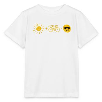 Soleil et vélo - T-shirt bio MINI CREATOR Stanley/Stella Enfant - blanc - Devant - Maike (125cm)