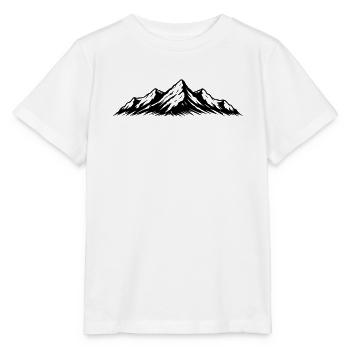 Montagnes Symbole des Alpes - T-shirt bio MINI CREATOR Stanley/Stella Enfant - blanc - Devant - Maike (125cm)