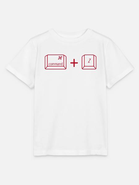 Command + Z - Stanley/Stella Kinder T-Shirt MINI CREATOR - Weiß