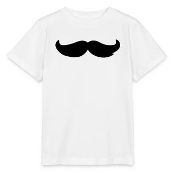 Beard Mustache - Stanley/Stella MINI CREATOR Kids’ T-Shirt - white - Front - Maike (125cm)