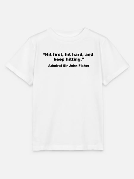 Schlag erster Schlag hart - Stanley/Stella Kinder T-Shirt MINI CREATOR  - Weiß