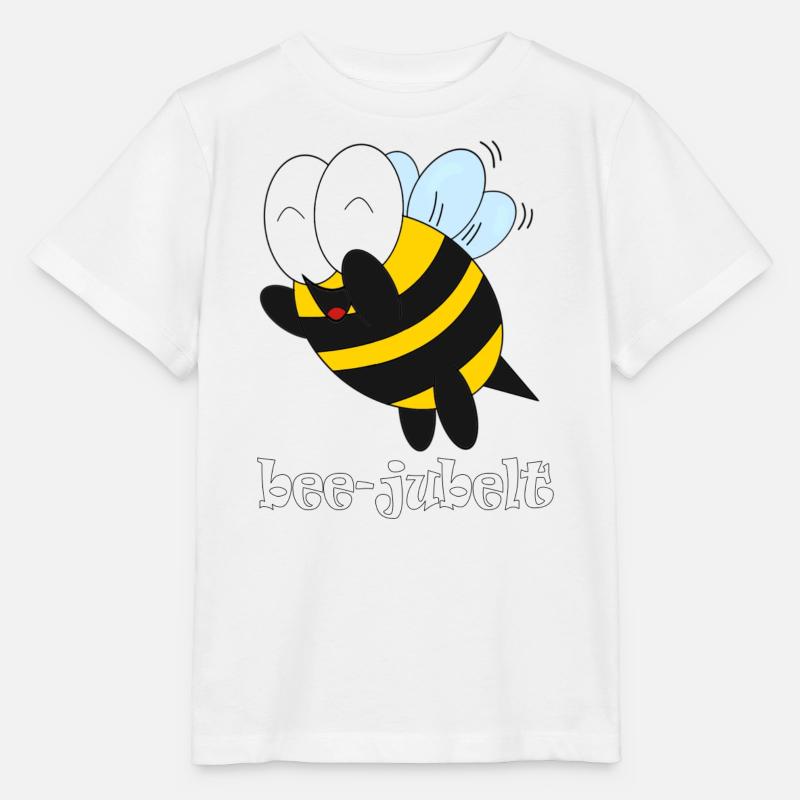 bee jubelt - Stanley/Stella Kinder T-Shirt MINI CREATOR  - Weiß