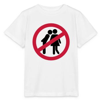 Küssen verboten - Stanley/Stella Kinder T-Shirt MINI CREATOR  - Weiß - Vorne - Maike (125cm)