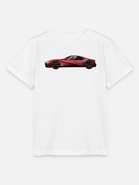 Futuristisches Sportwagen-Design - Stanley/Stella Kinder T-Shirt MINI CREATOR - Weiß