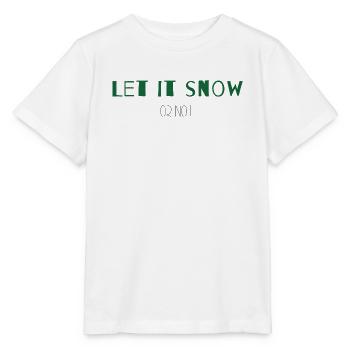 Let It Snow or Not – Trockenes Weihnachtsstatement - Stanley/Stella Kinder T-Shirt MINI CREATOR  - Weiß - Vorne - Maike (125cm)
