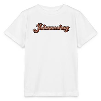 Johannesburg Retro Script - Stanley/Stella Kinder T-Shirt MINI CREATOR  - Weiß - Vorne - Maike (125cm)