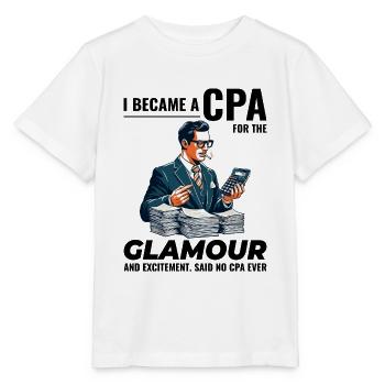CPA Chronicles: Glamour and Excitement Unveiled - Stanley/Stella MINI CREATOR Kids’ T-Shirt - white - Front - Maike (125cm)