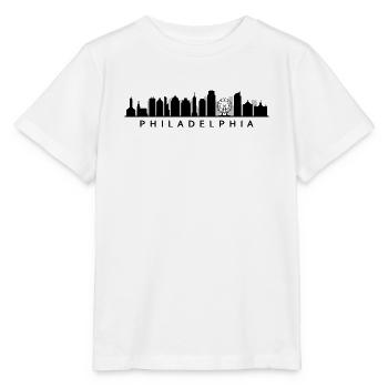 Philadelphia Skyline - Stanley/Stella Kinder T-Shirt MINI CREATOR  - Weiß - Vorne - Maike (125cm)