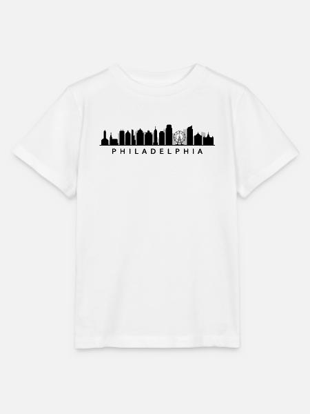 Philadelphia Skyline - Stanley/Stella Kinder T-Shirt MINI CREATOR - Weiß