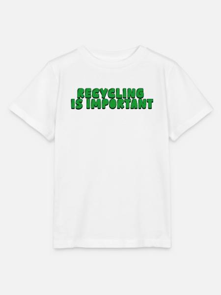 Recycling is important - Stanley/Stella Kinder T-Shirt MINI CREATOR - Weiß