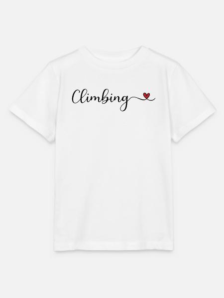 Mit Herz klettern - Stanley/Stella Kinder T-Shirt MINI CREATOR - Weiß