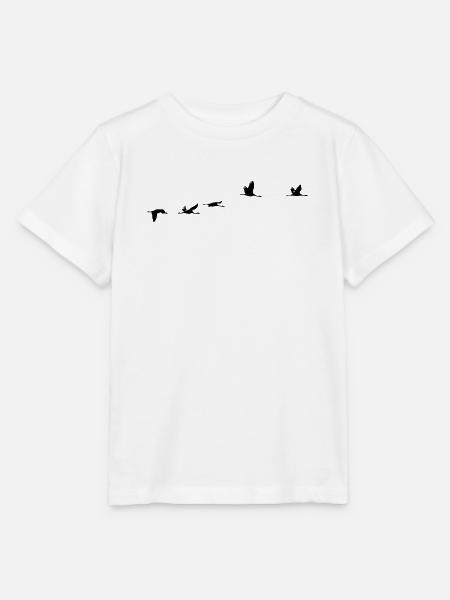 Zugvögel Kranich Vogel - Stanley/Stella Kinder T-Shirt MINI CREATOR - Weiß