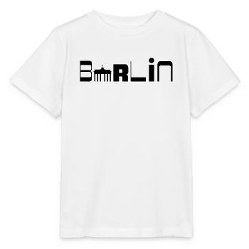 Style urbain berlinoise – Conception minimale de la ville - T-shirt bio MINI CREATOR Stanley/Stella Enfant - blanc - Devant - Maike (125cm)