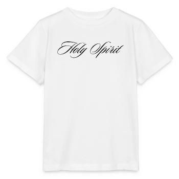 Holy Spirit Cursive Faith Calligraphy Design - Stanley/Stella MINI CREATOR Kids’ T-Shirt - white - Front - Maike (125cm)