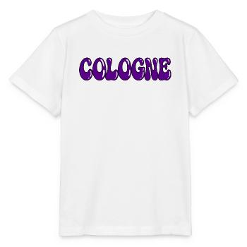 Kölner Lila, gefrorene Typografie - Stanley/Stella Kinder T-Shirt MINI CREATOR  - Weiß - Vorne - Maike (125cm)