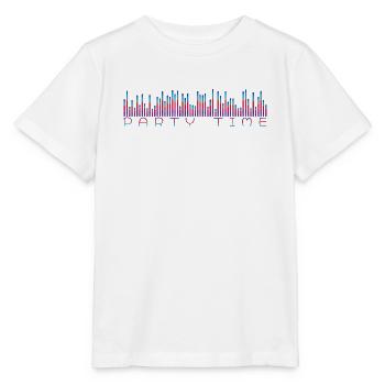 Neon Equalizer Party Time - Stanley/Stella Kinder T-Shirt MINI CREATOR  - Weiß - Vorne - Maike (125cm)