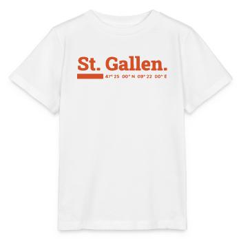 St Gallen Koordinaten - Stanley/Stella Kinder T-Shirt MINI CREATOR  - Weiß - Vorne - Maike (125cm)
