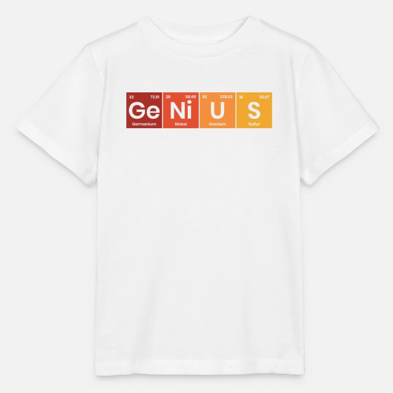 Periodensystem Genius - Stanley/Stella Kinder T-Shirt MINI CREATOR - Weiß