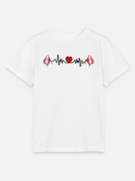 Elsass-Herzschlag-Design - Stanley/Stella Kinder T-Shirt MINI CREATOR - Weiß