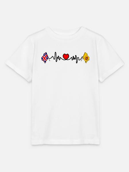 Herzfrequenz in Lancashire und Großbritannien - Stanley/Stella Kinder T-Shirt MINI CREATOR - Weiß