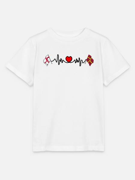 Northamptonshire-Flagge mit englischer Flagge - Stanley/Stella Kinder T-Shirt MINI CREATOR - Weiß