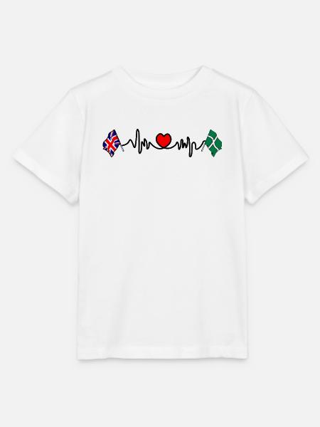 Devon & Großbritannien Herzschlag - Stanley/Stella Kinder T-Shirt MINI CREATOR - Weiß