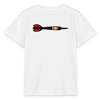 Dartpfeil in Aktion - Stanley/Stella Kinder T-Shirt MINI CREATOR  - Weiß - Vorne - Maike (125cm)