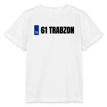 61 Trabzon Kennzeichen | Türkisches Kennzeichen - Stanley/Stella Kinder T-Shirt MINI CREATOR  - Weiß - Vorne - Maike (125cm)