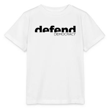 Defend Democracy - Statement Design - Stanley/Stella MINI CREATOR Kids’ T-Shirt - white - Front - Maike (125cm)