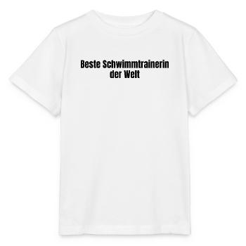 Beste Schwimmtrainerin der Welt Verein Geschenk - Stanley/Stella Kinder T-Shirt MINI CREATOR  - Weiß - Vorne - Maike (125cm)