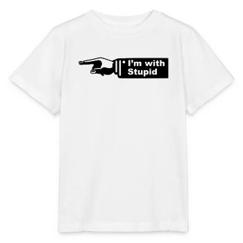 im with stupid - Stanley/Stella MINI CREATOR Kids’ T-Shirt - white - Front - Maike (125cm)