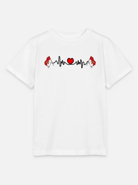 Salzburger Herzschlag-Design - Stanley/Stella Kinder T-Shirt MINI CREATOR - Weiß