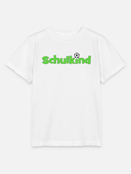 Schulkind mit Fußballball - Stanley/Stella Kinder T-Shirt MINI CREATOR - Weiß