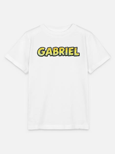 Gabriel – Handgezeichnete Typografie - Stanley/Stella Kinder T-Shirt MINI CREATOR  - Weiß