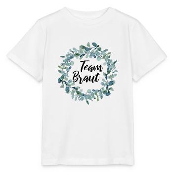 Team Braut - Junggesellinnenabschied - Stanley/Stella Kinder T-Shirt MINI CREATOR  - Weiß - Vorne - Maike (125cm)