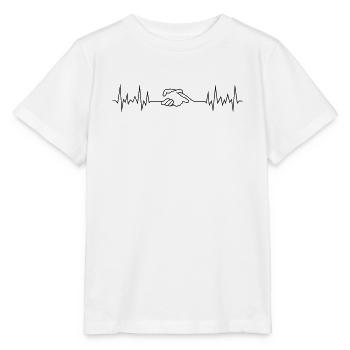 agiter la poignée de main de la paix - T-shirt bio MINI CREATOR Stanley/Stella Enfant - blanc - Devant - Maike (125cm)