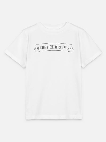 MERRY CHRISTMAS - Stanley/Stella Kinder T-Shirt MINI CREATOR - Weiß