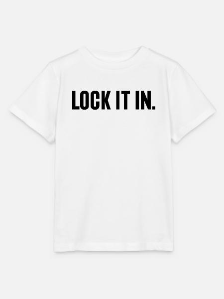 Basketball-Liebhaber-Geschenk – Lock It In - Stanley/Stella Kinder T-Shirt MINI CREATOR  - Weiß