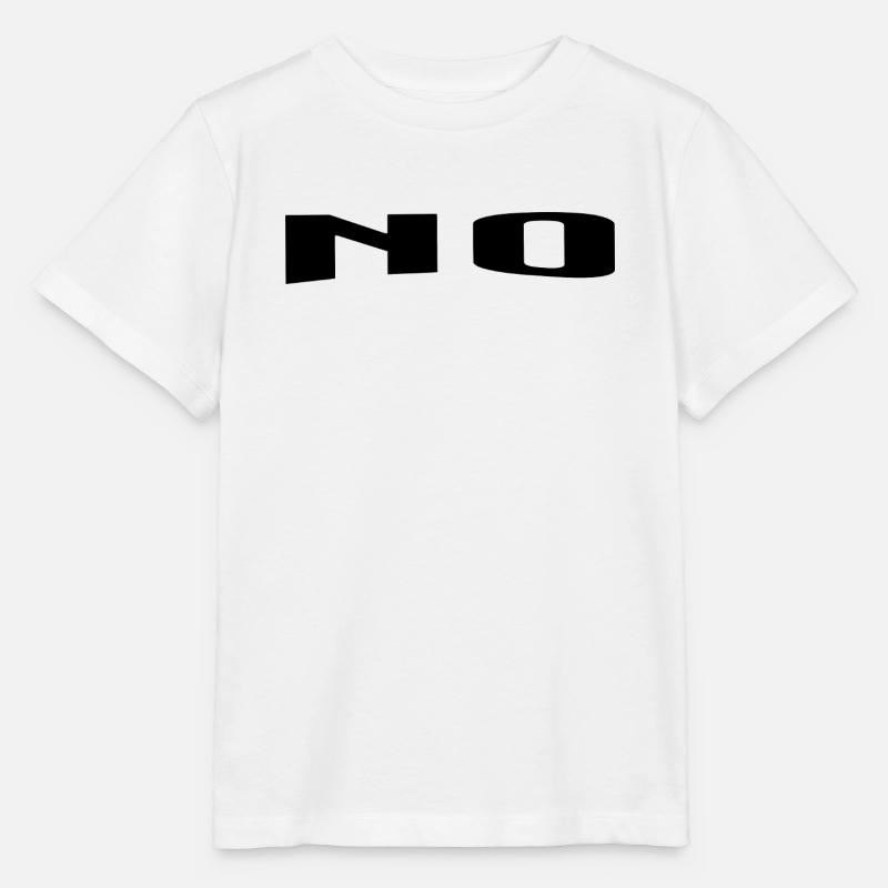 No is also an answer - Stanley/Stella Kinder T-Shirt MINI CREATOR - Weiß