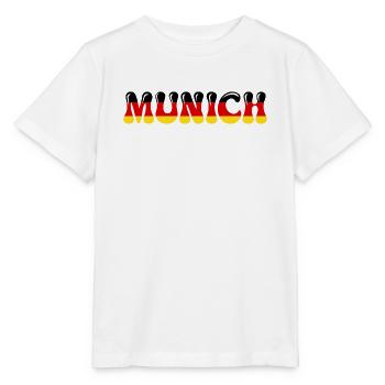 MUNCH Deutsche Flagge - Stanley/Stella Kinder T-Shirt MINI CREATOR  - Weiß - Vorne - Maike (125cm)
